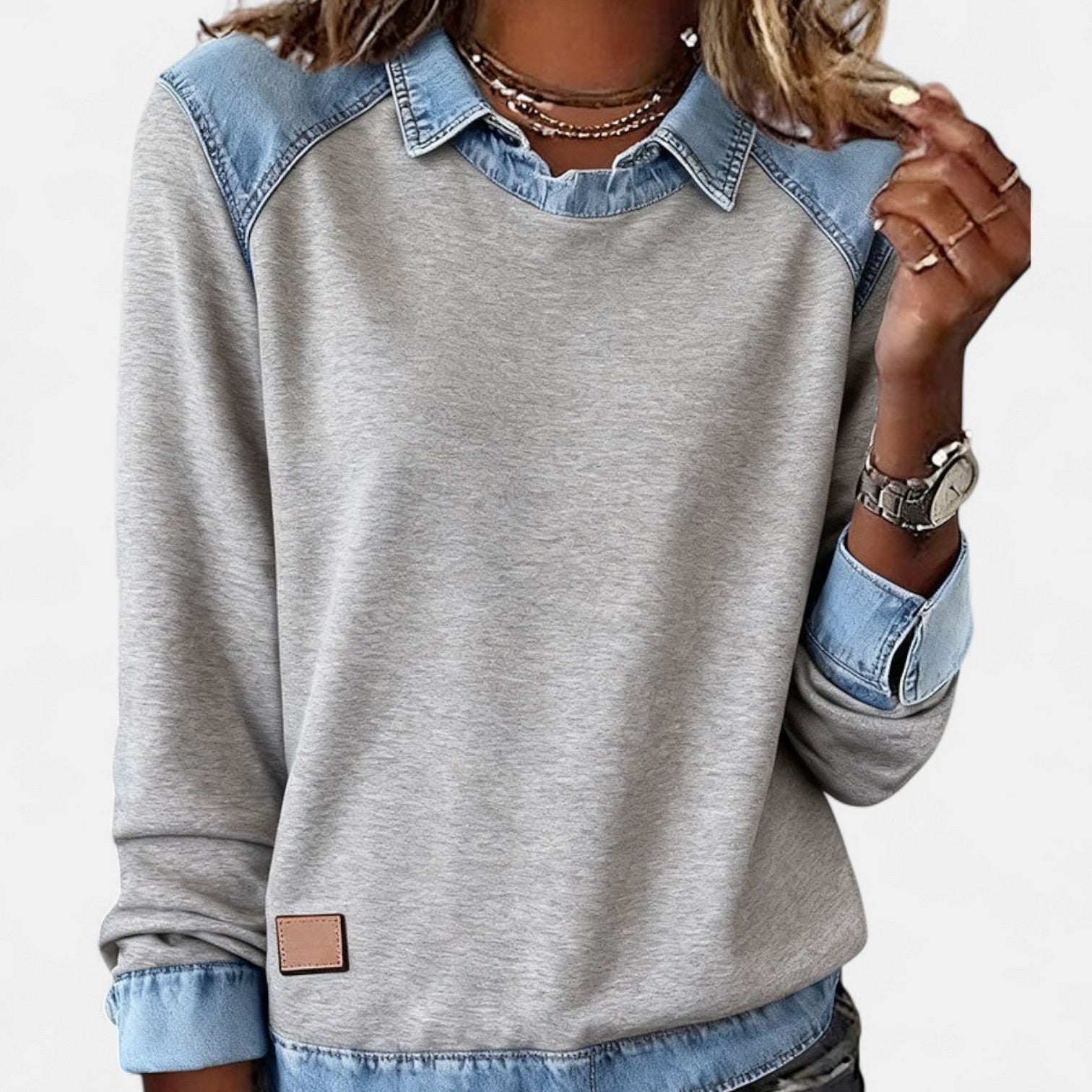 FREYA | Long-sleeve jumper with collar