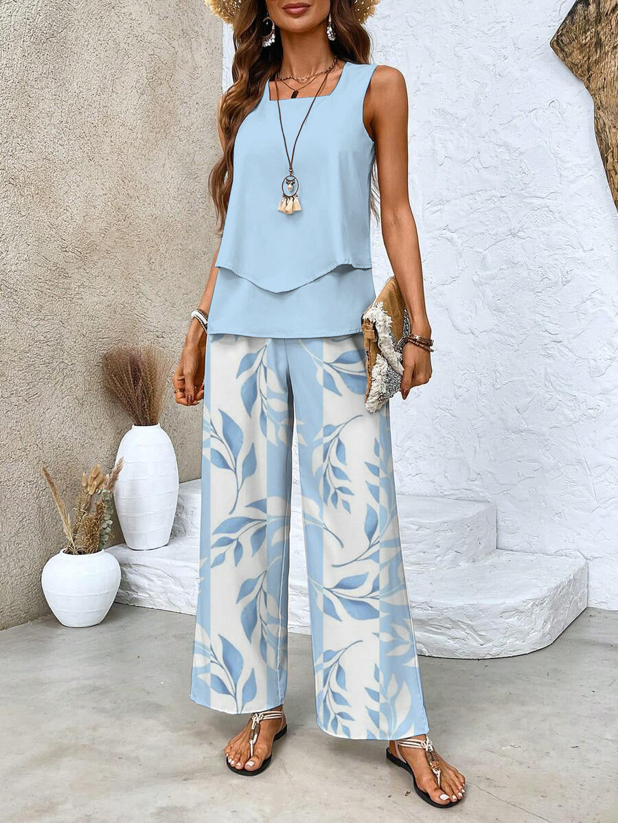 JULIETTE | Set with wide-leg pants