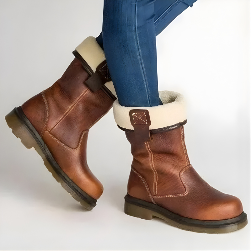 LILIA | Winter boots with faux shearling lining