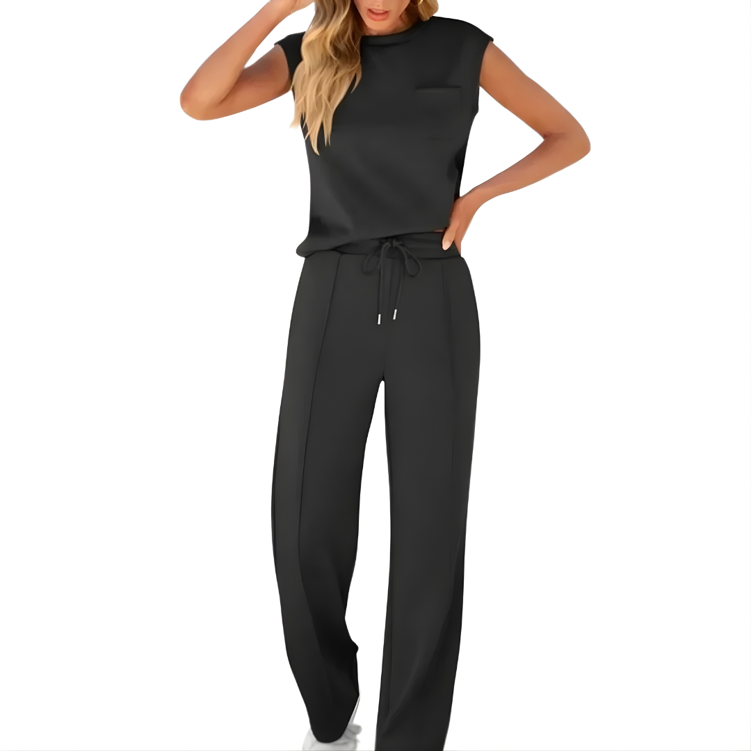 TAYLOR | Set with wide-leg pants