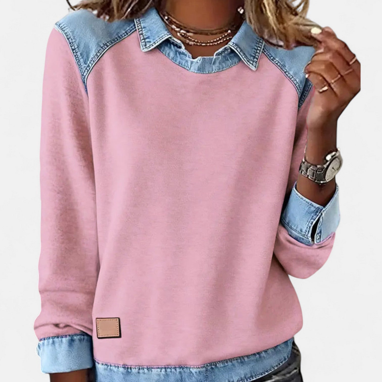 FREYA | Long-sleeve jumper with collar