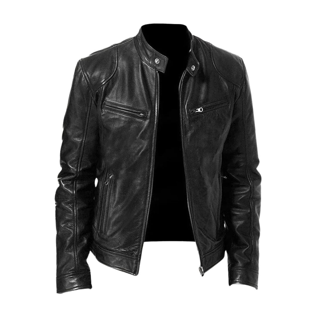 LUCA | Leather jacket with casual fit
