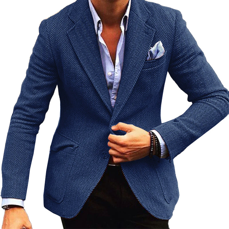 THEO | Blazer with herringbone pattern