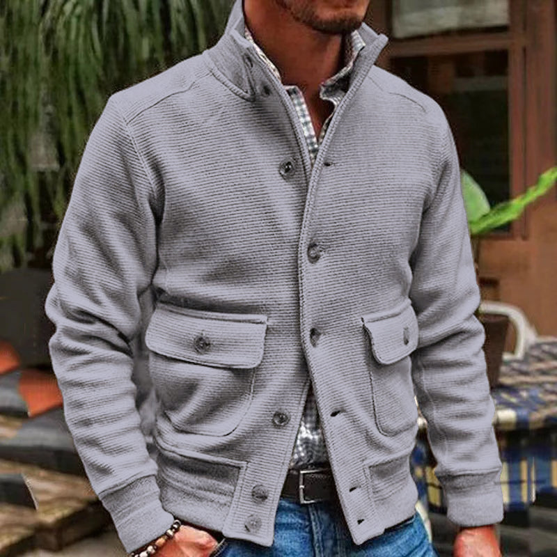EVAN | Jacket with stand collar