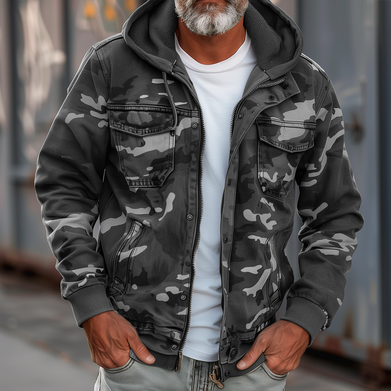 RYDER | Cargo jacket with camouflage print