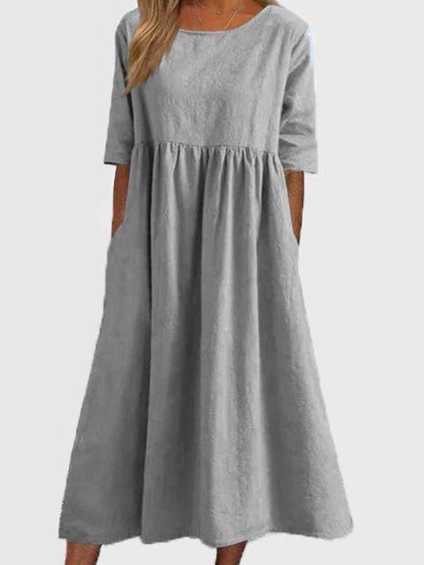 DARIA | Rochie midi cu croi în A - Liora București
