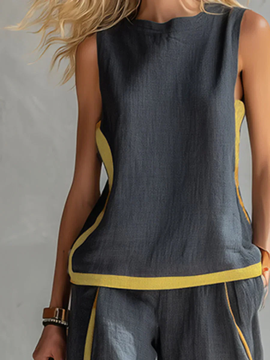 LEILA | Set with wide-leg pants