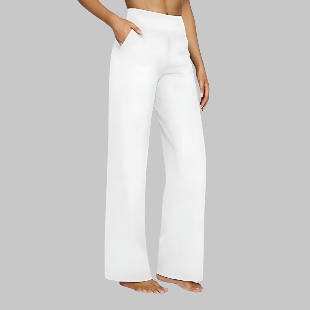 OLIVIA | Stretch pants with high-rise waist - Liora Melbourne