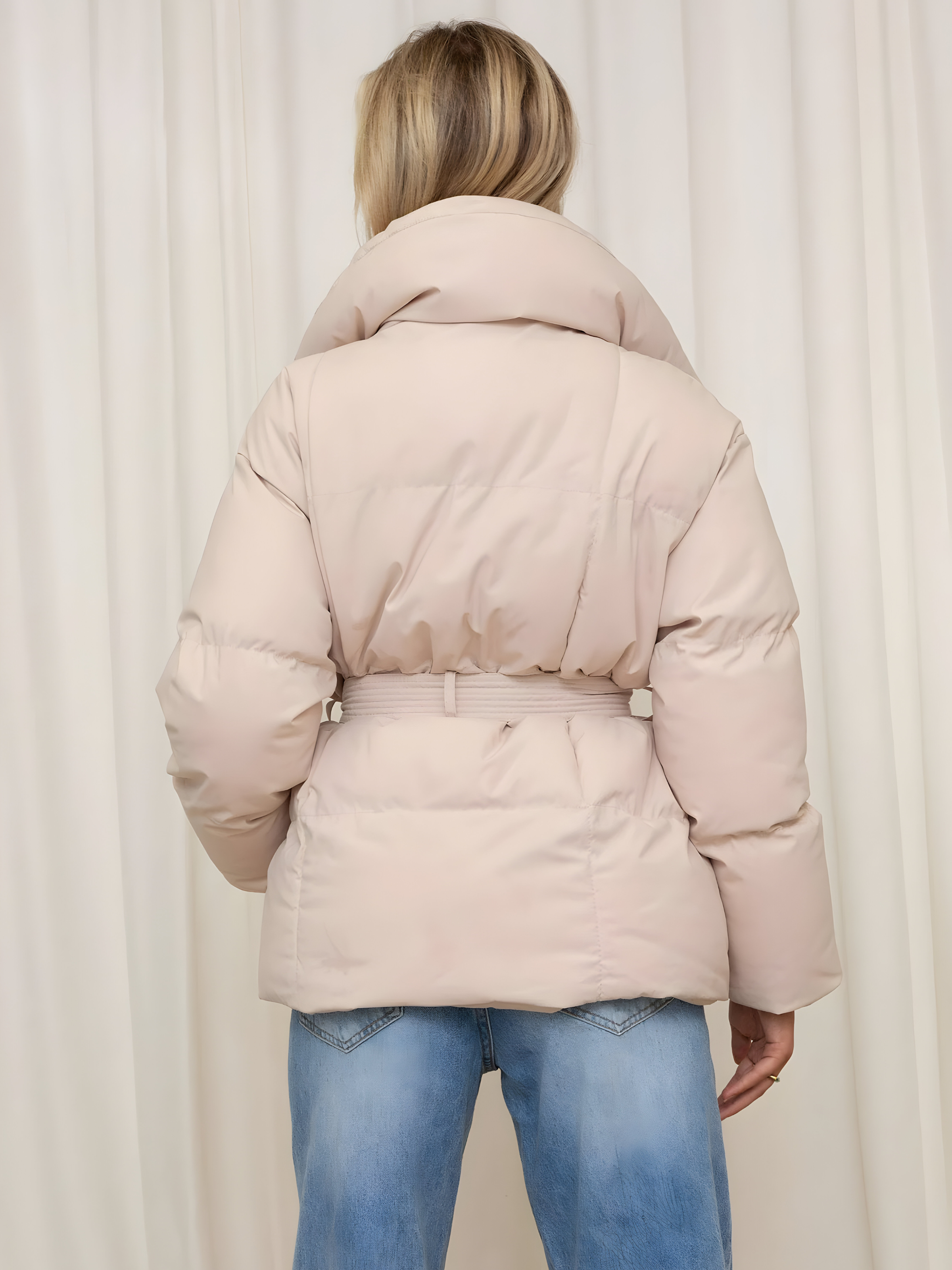 HARPER | Quilted coat with belt