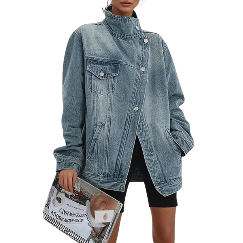 JACKIE | Jacket with asymmetric button detail