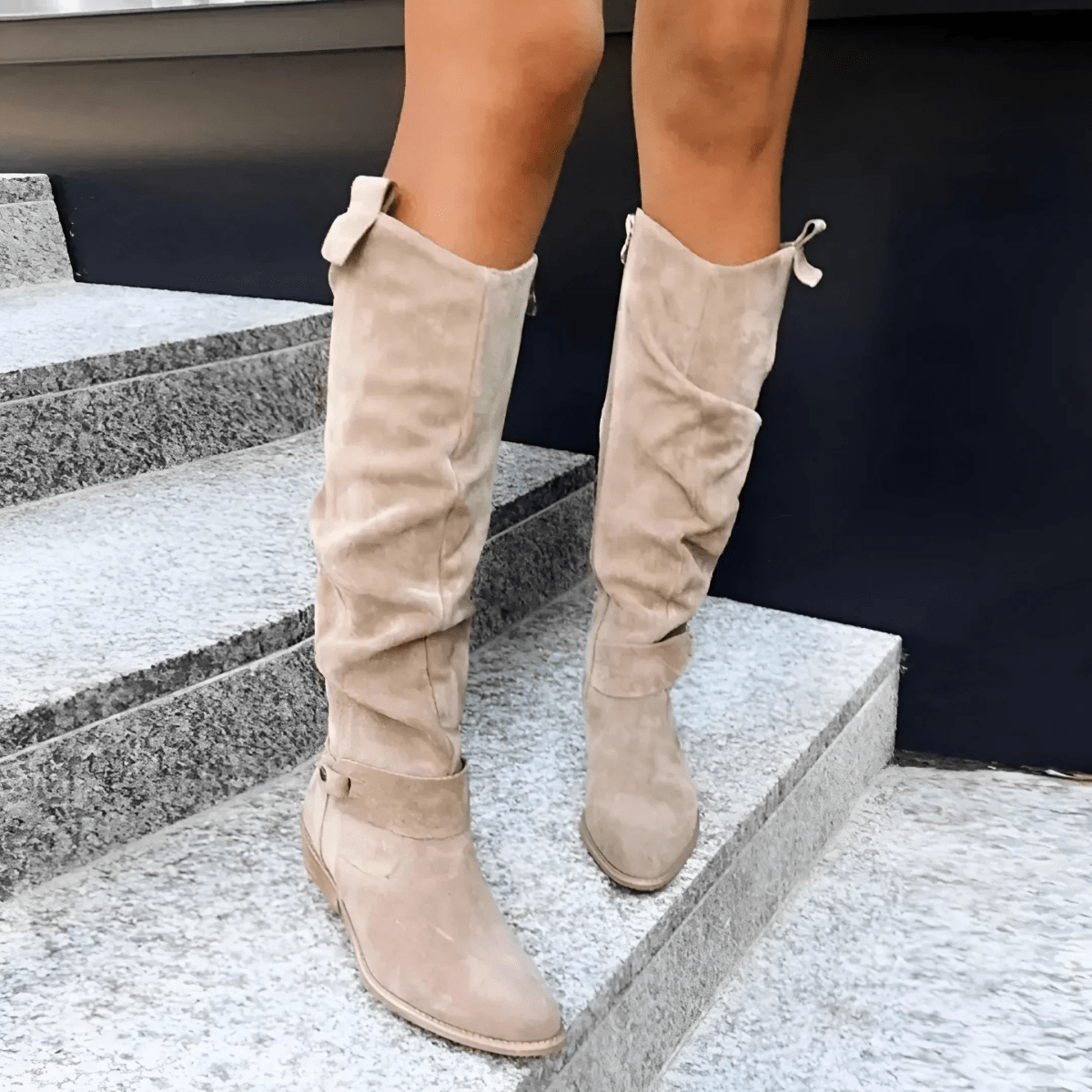 MADELEINE | Knee-high boots with block heel - Liora Melbourne