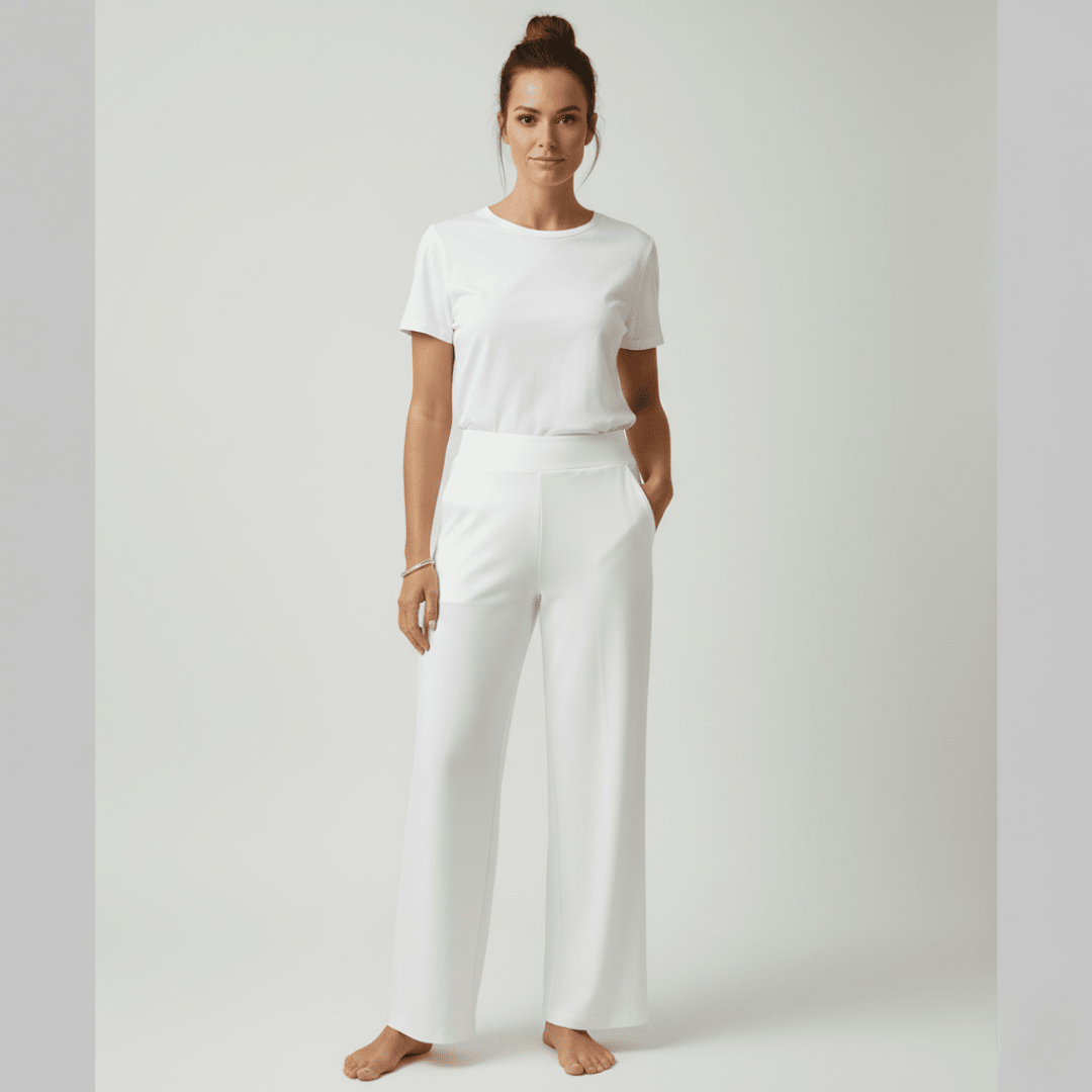 OLIVIA | Stretch pants with high-rise waist - Liora Melbourne