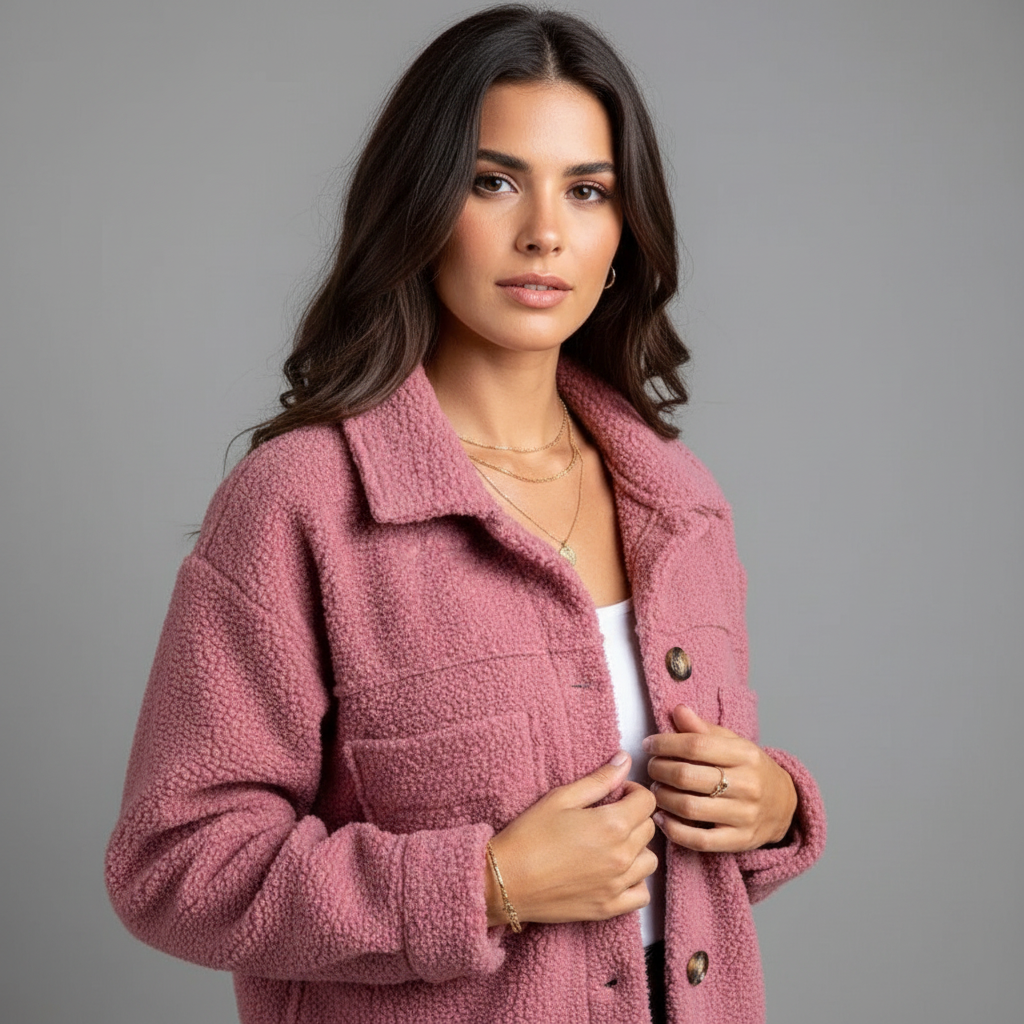 LUNA | Teddy jacket with pockets