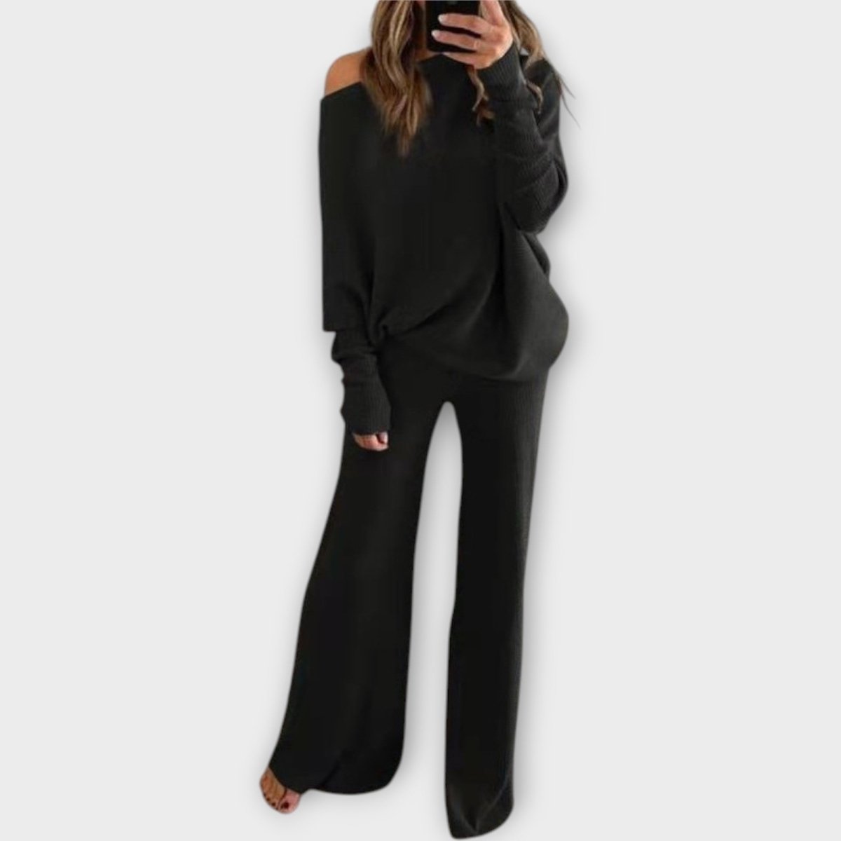 SONIA | Set tricotat cu pantaloni largi - Liora București