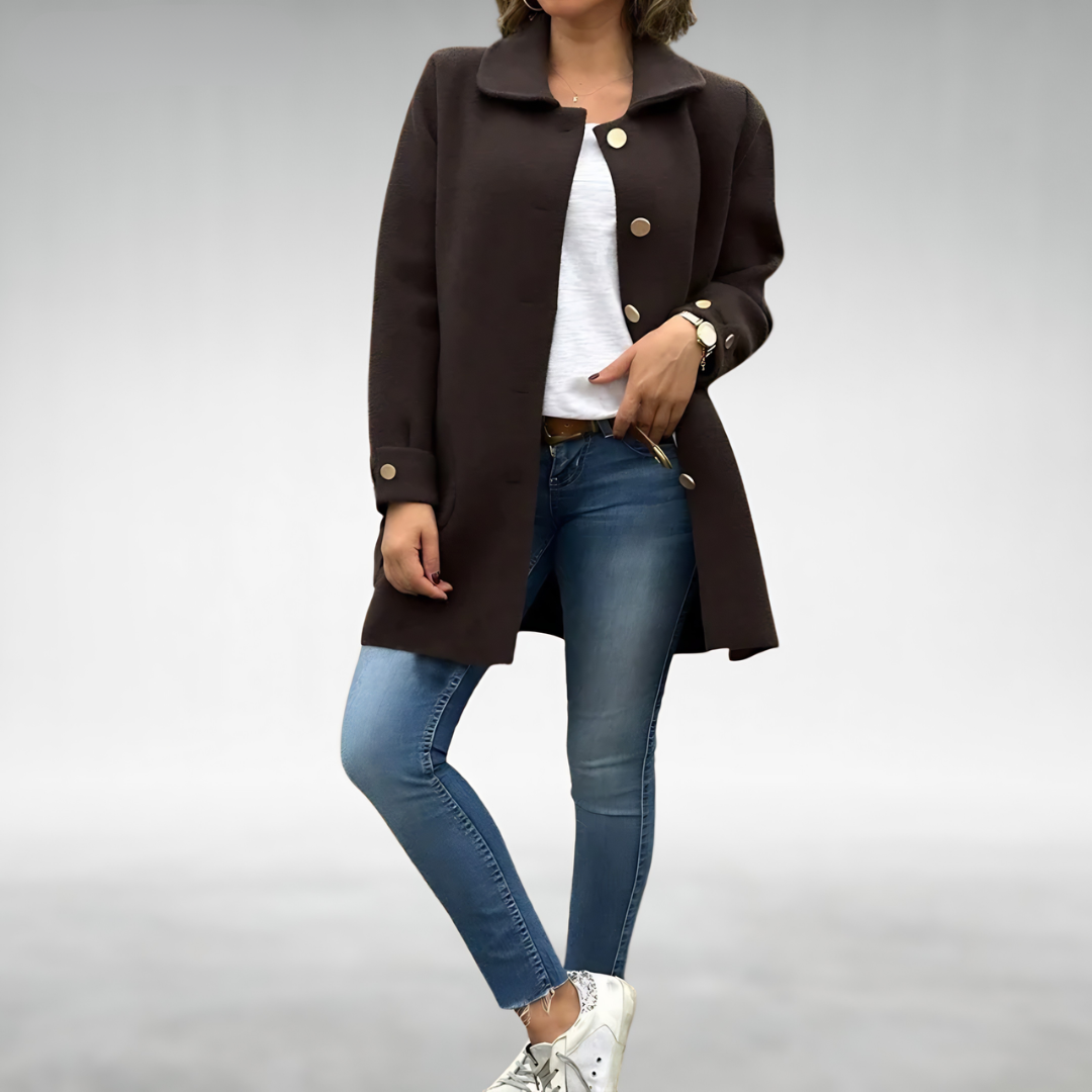 CHARLOTTE | Long winter coat with longline silhouette