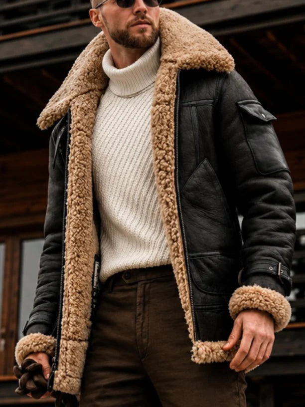 ARLO | Sherpa coat with lambswool lining
