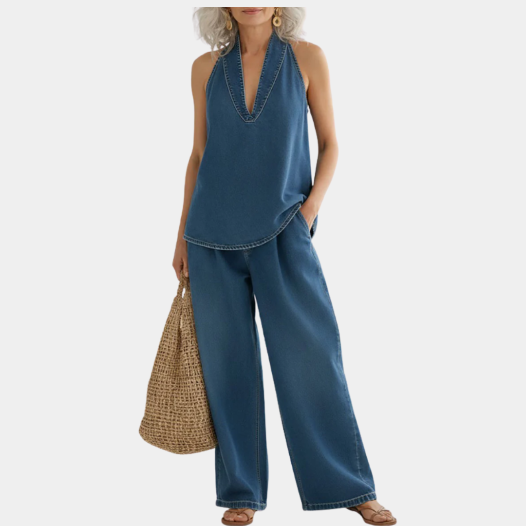 JUNE | Set with wide-leg trousers