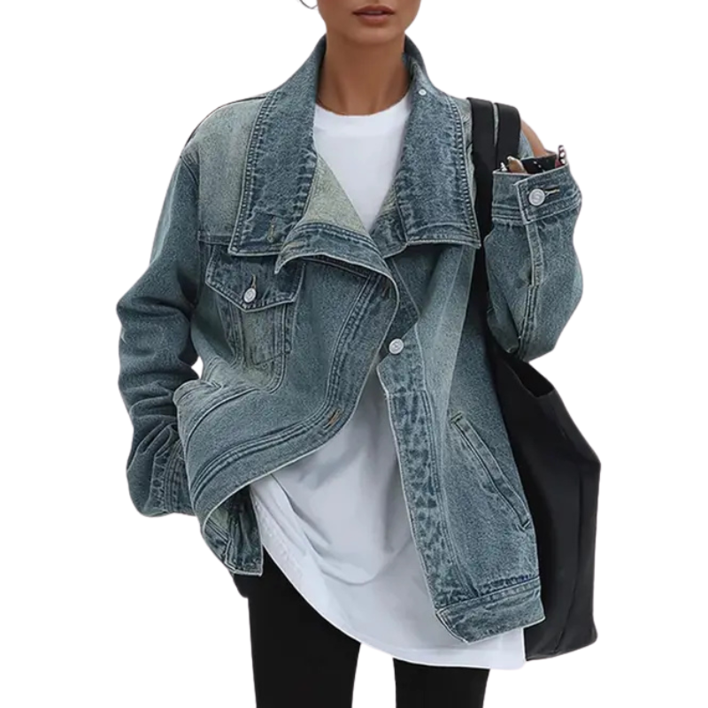 JACKIE | Jacket with asymmetric button detail