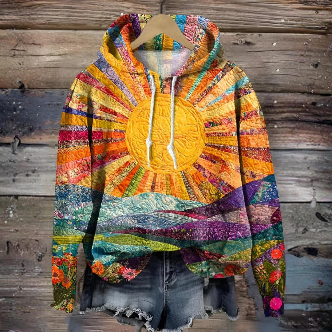 OLIVIA | Hoodie with sunrise print