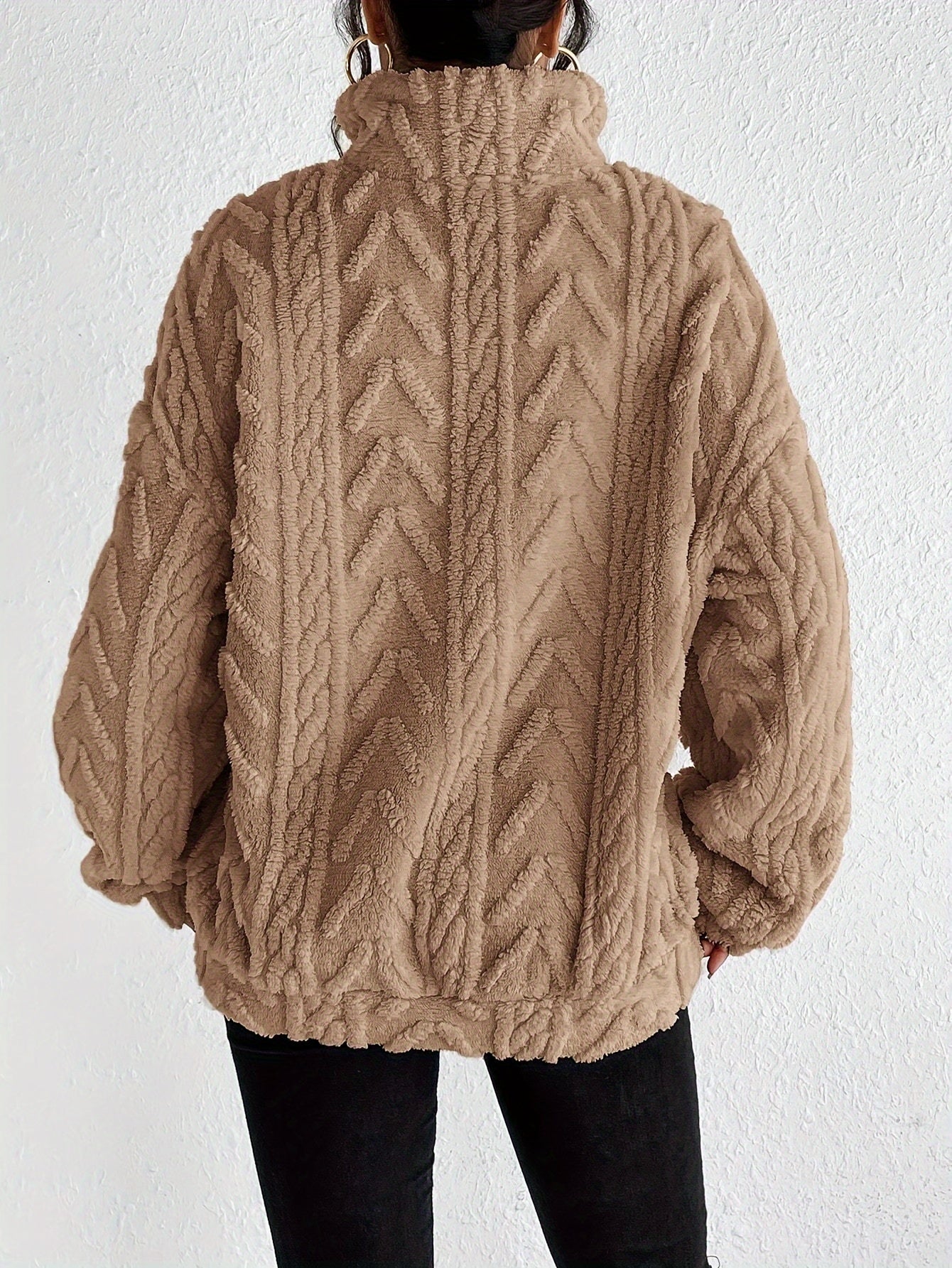 ALEXIS | Fleece jumper with relaxed fit