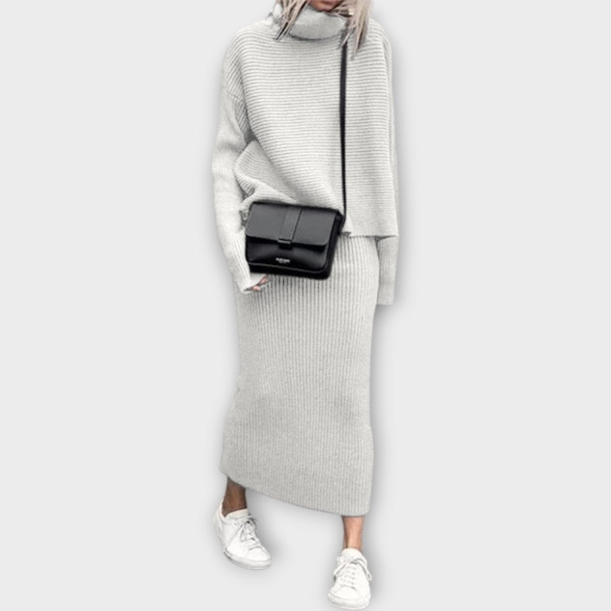 LARISA | Set tricotat cu guler înalt - Liora București