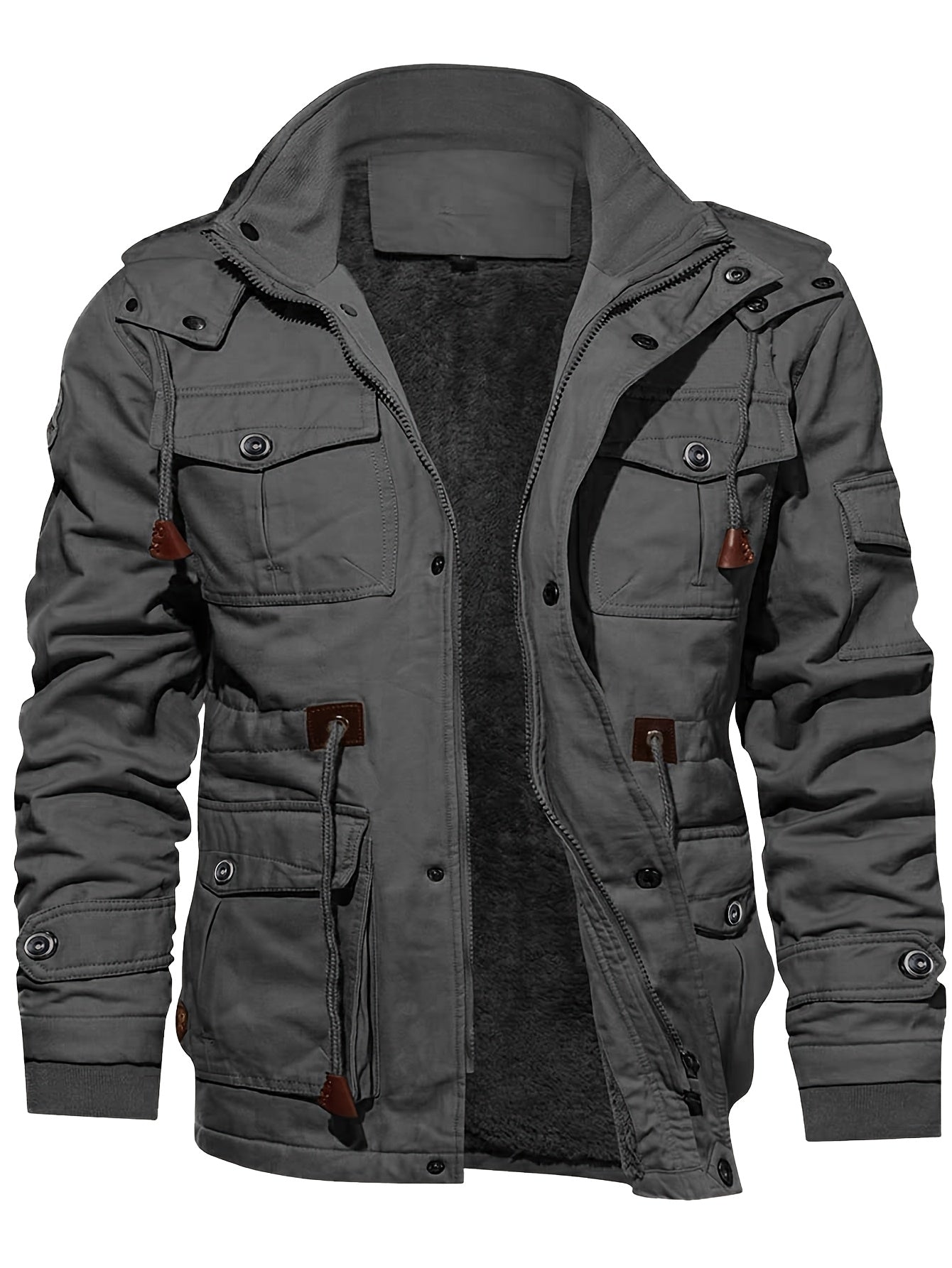 EVAN | Long men's coat with hood