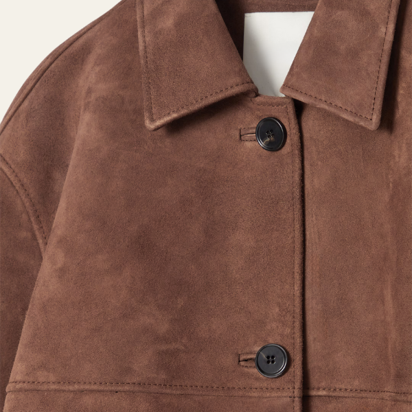 LALUNA | Collared jacket in suede