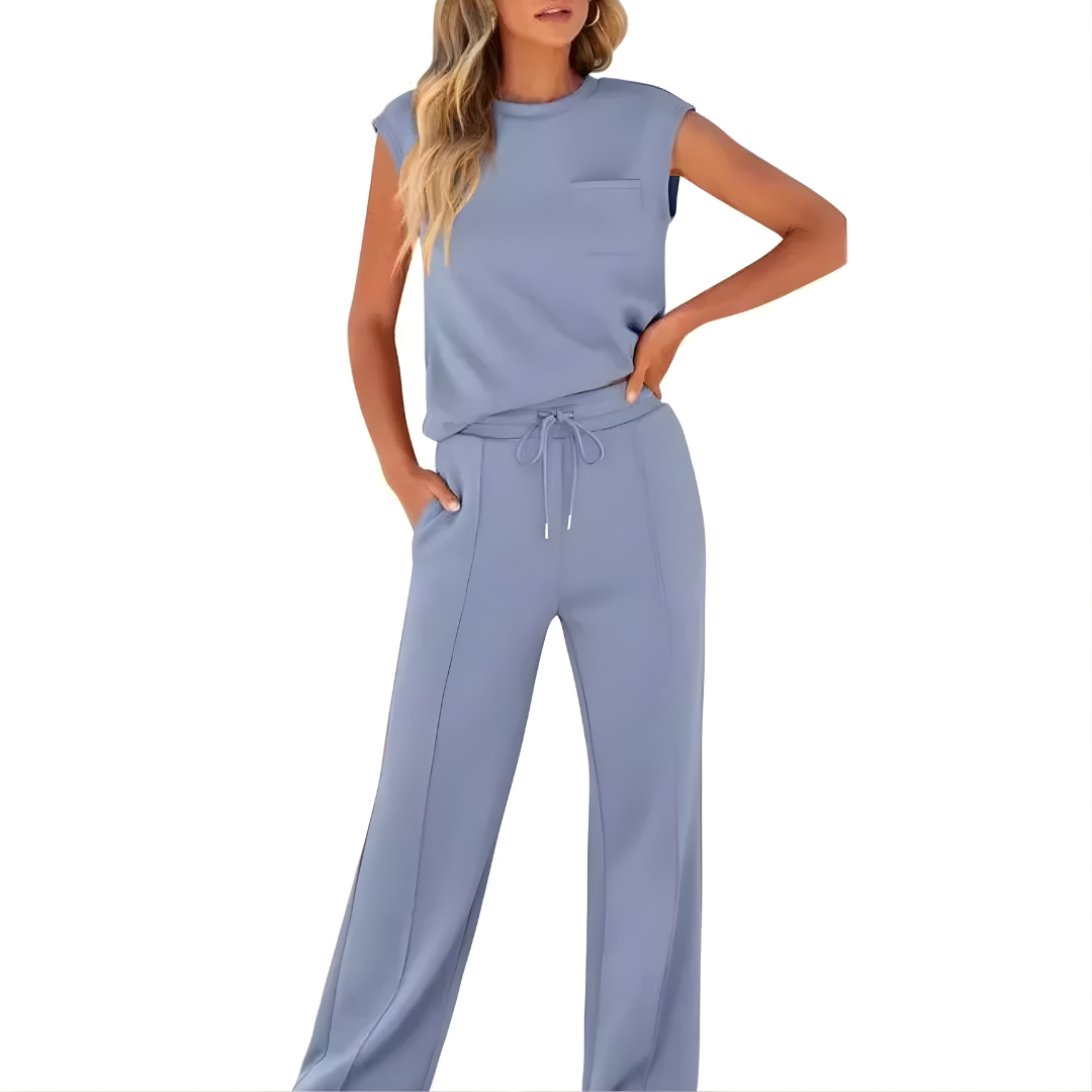 TAYLOR | Set with wide-leg pants