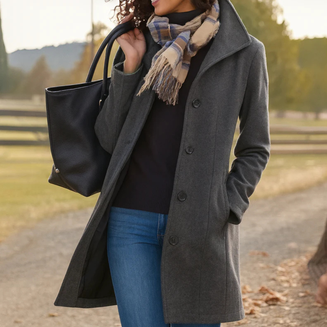 ADRIANA | Coat with wrap silhouette