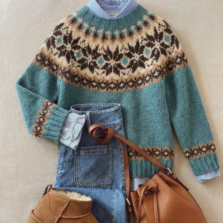 PENNY | Knit jumper with Nordic pattern