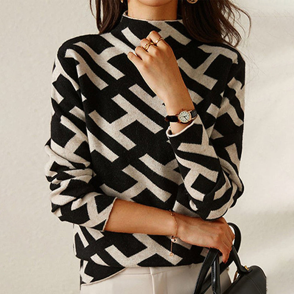 ELSA | Jumper with geometric pattern
