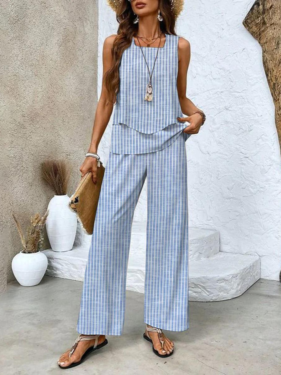 JULIETTE | Set with wide-leg pants