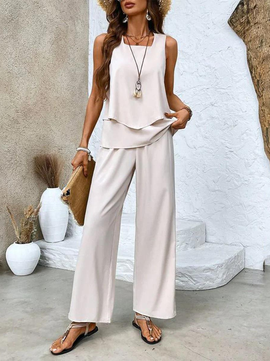 JULIETTE | Set with wide-leg pants