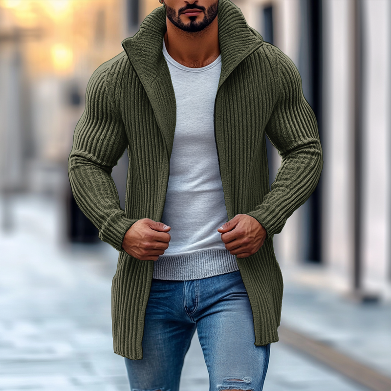LUCA | Knit cardigan with stripe detail