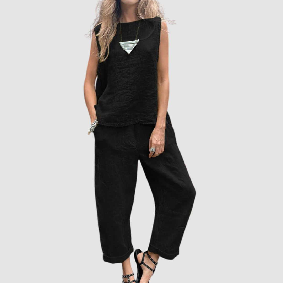 SUZETTE | Set with wide-leg pants