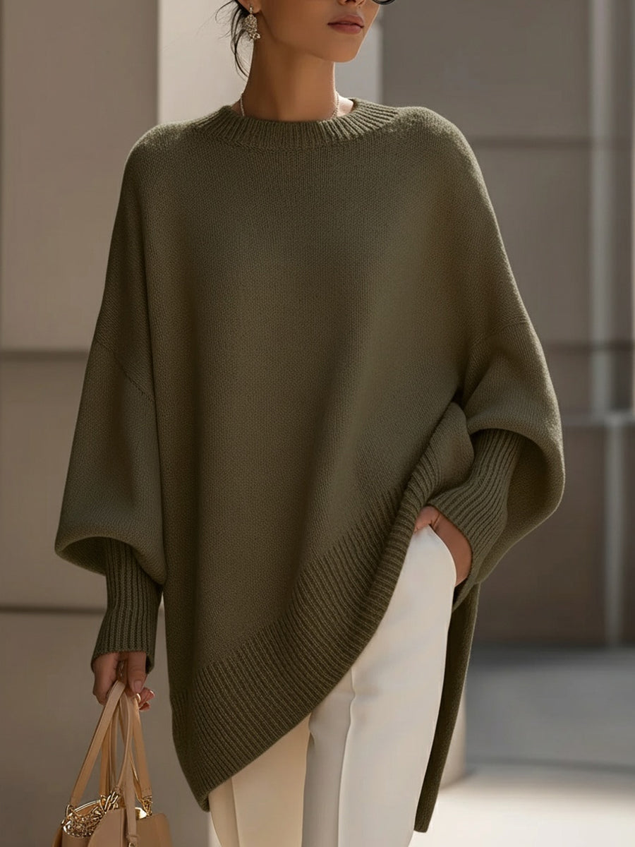 NOVA | Oversized jumper with ribbed trim