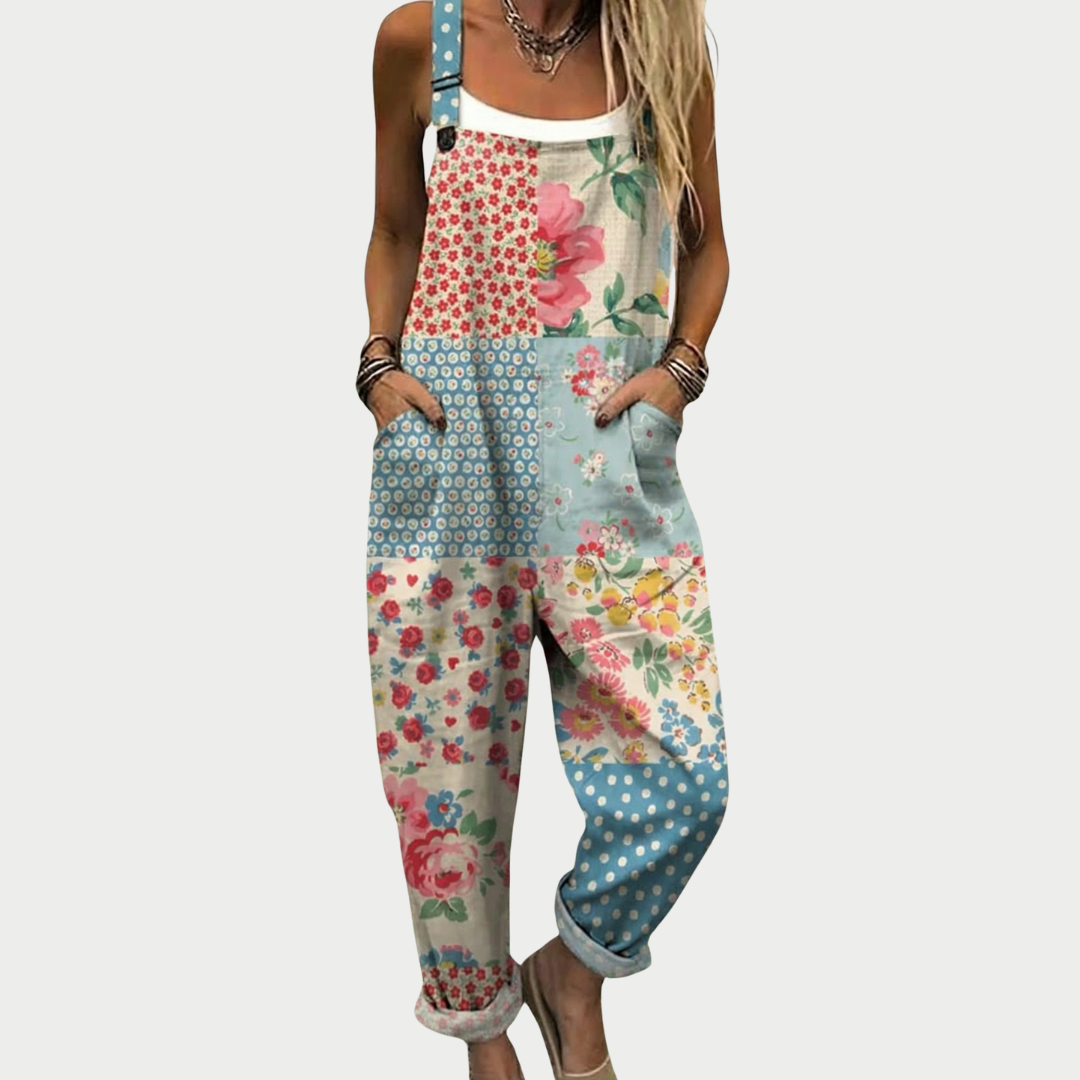 SADIE | Overalls with multicolour print