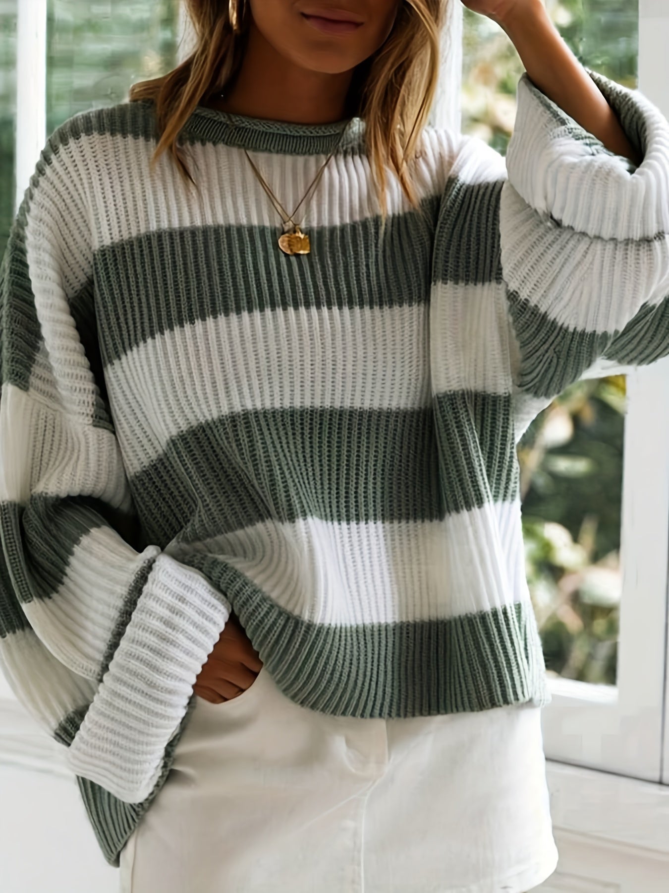 LARA | Jumper with stripe detail