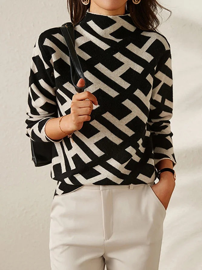 ELSA | Jumper with geometric pattern