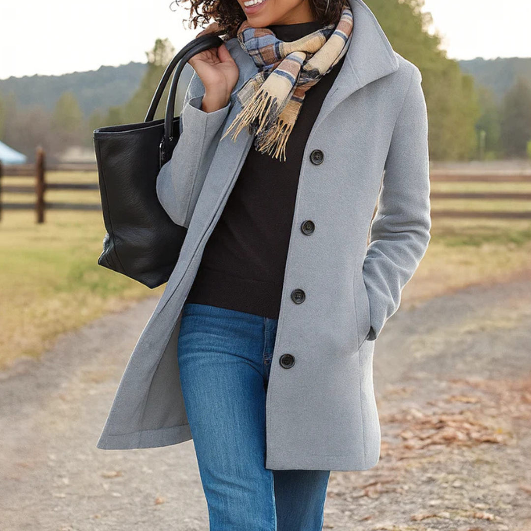 ADRIANA | Coat with wrap silhouette