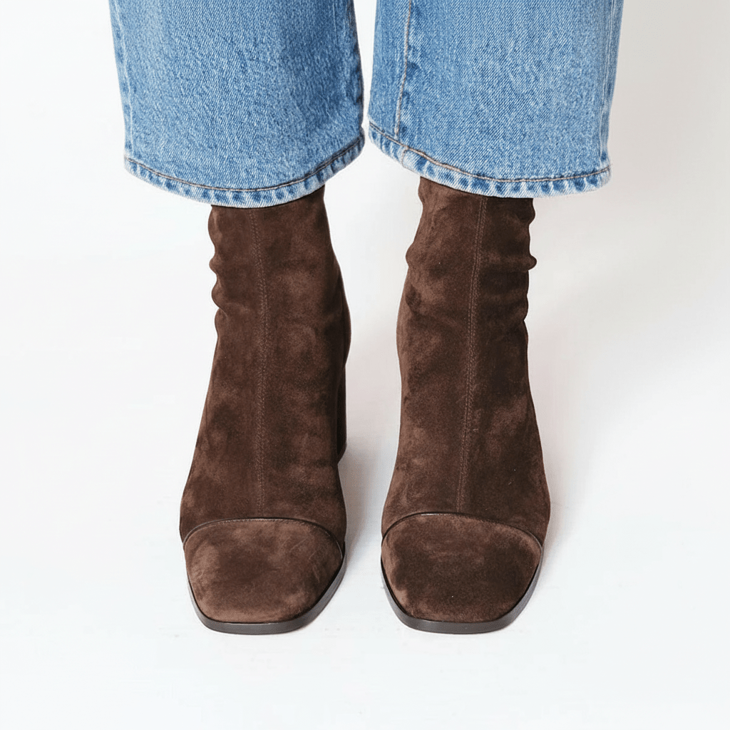 FREYA | Ankle boots with suede upper - Liora Melbourne