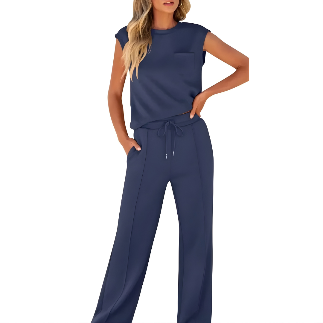 TAYLOR | Set with wide-leg pants