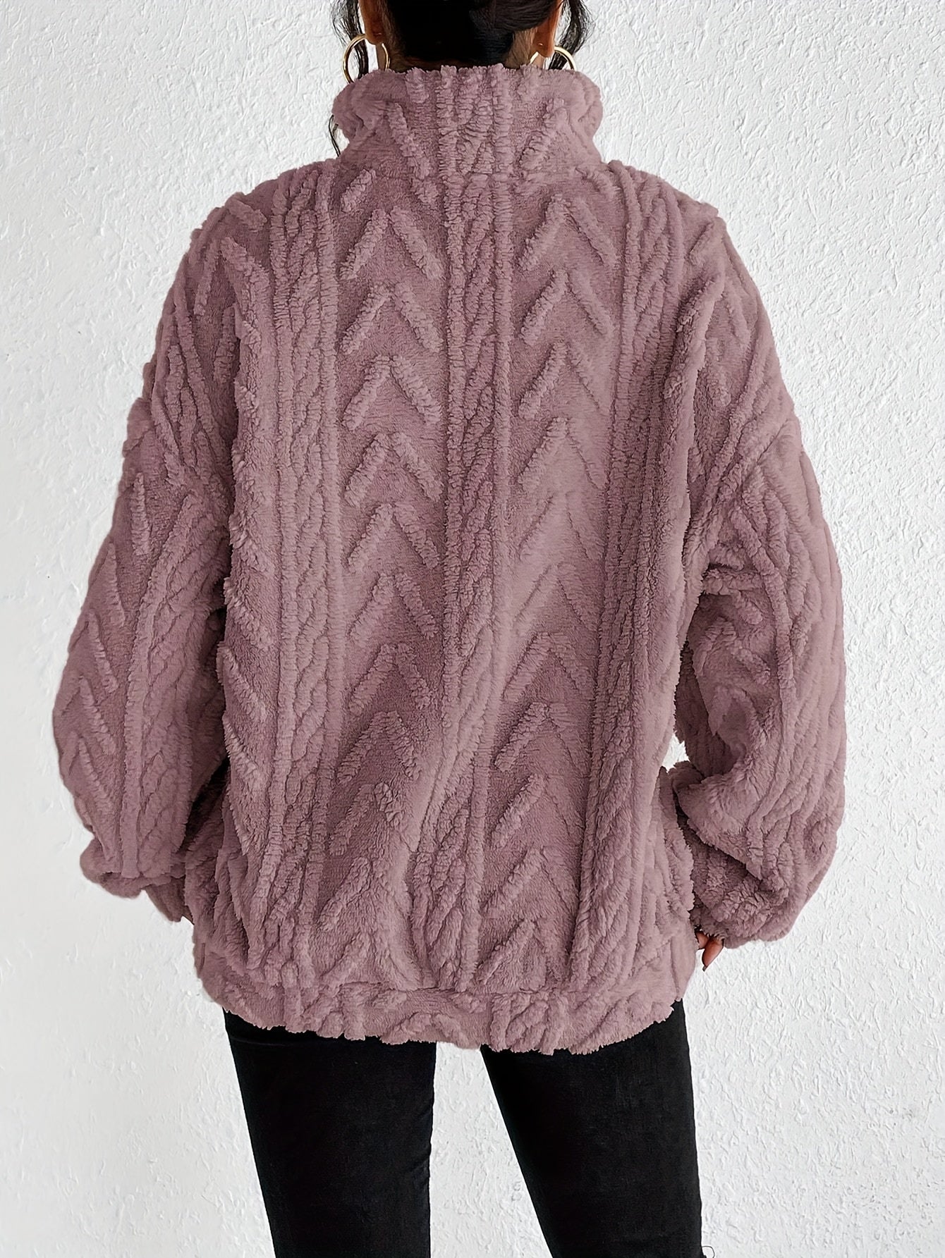 ALEXIS | Fleece jumper with relaxed fit