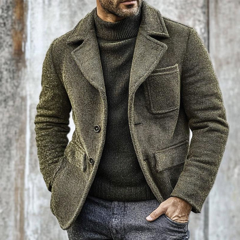 DYLAN | Canvas jacket with single-breasted closure