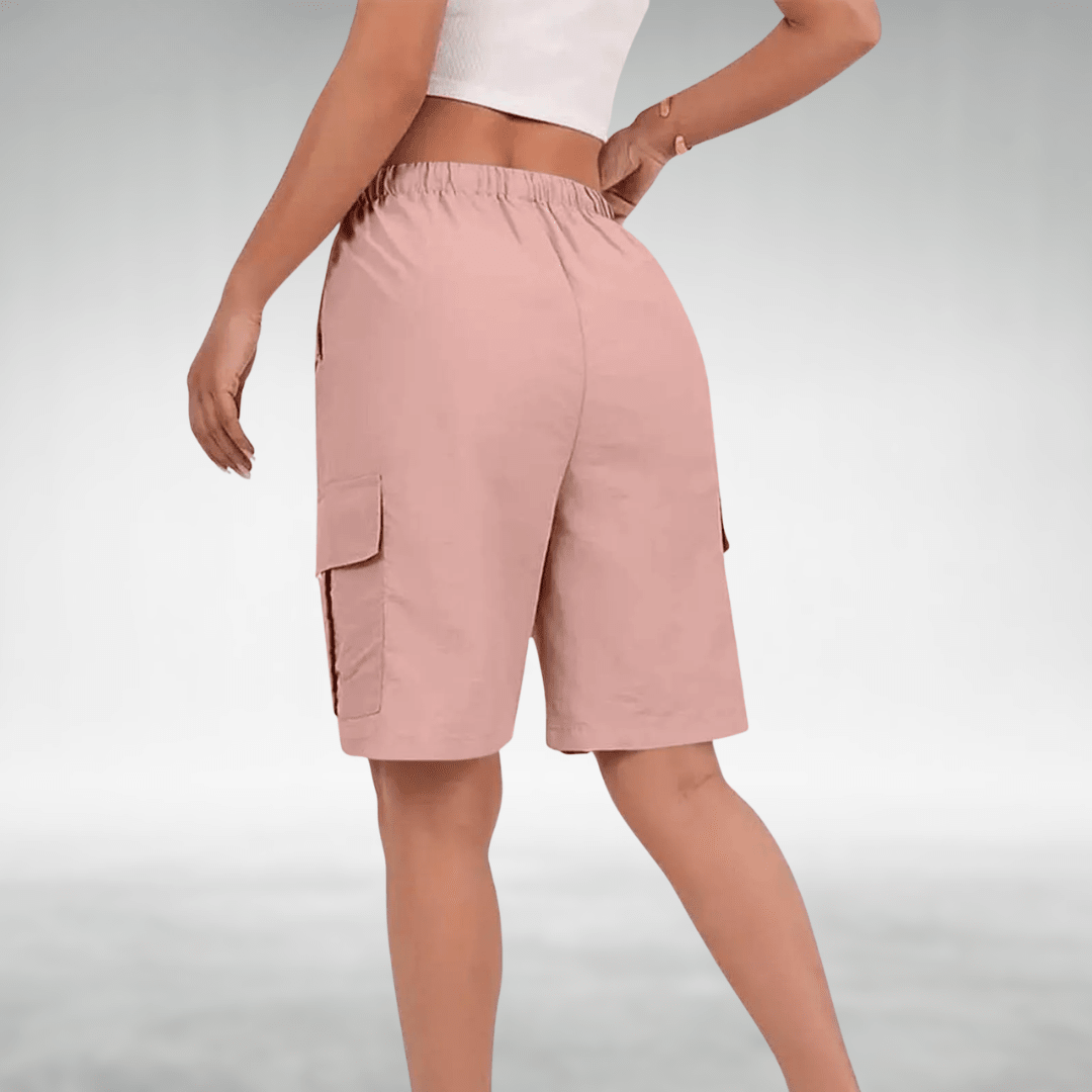 LEANNA | Cargo shorts with elastic waist - Liora Melbourne