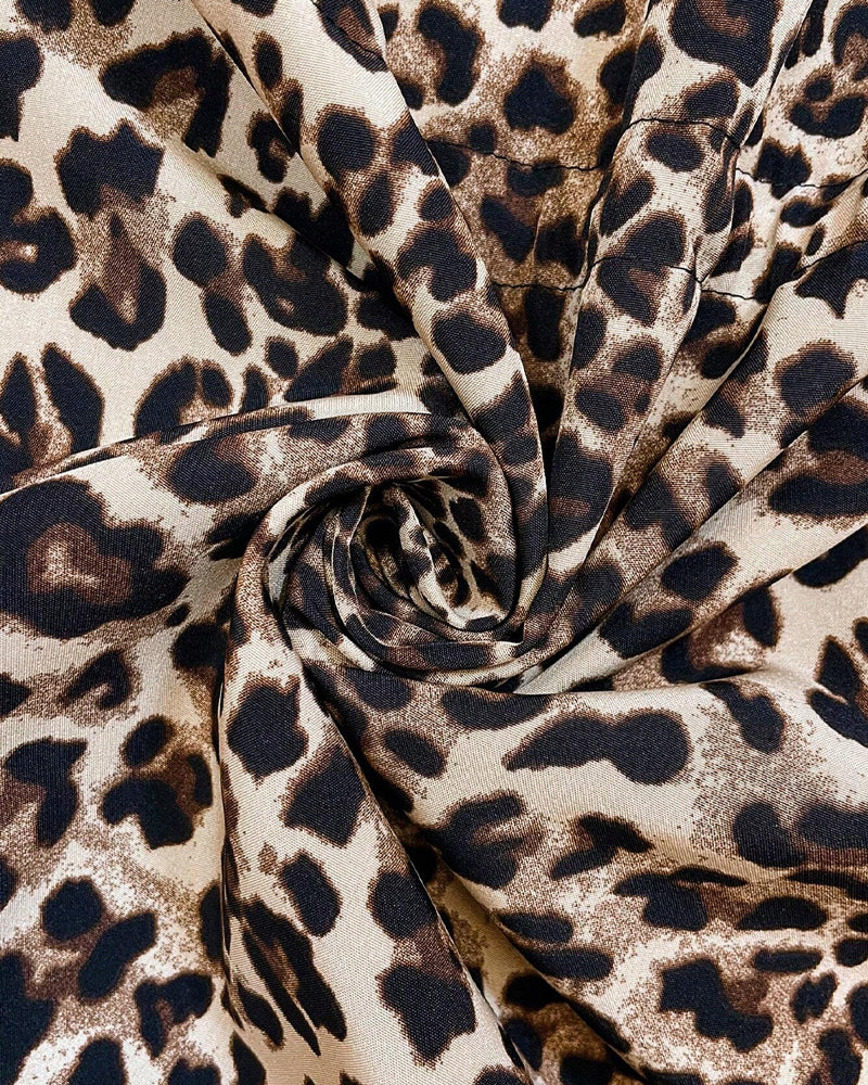 TIFFANY | Reversible hooded coat with leopard print