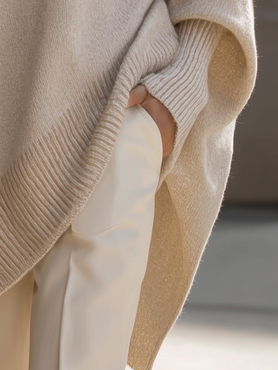NOVA | Oversized jumper with ribbed trim