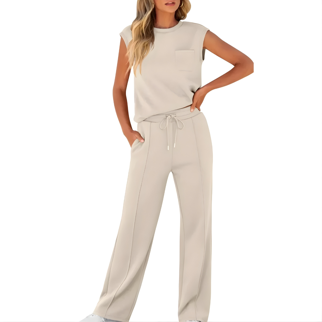TAYLOR | Set with wide-leg pants