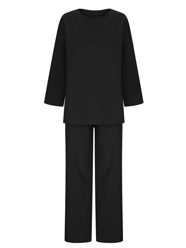 LARISA | Set bluză și pantaloni largi - Liora București