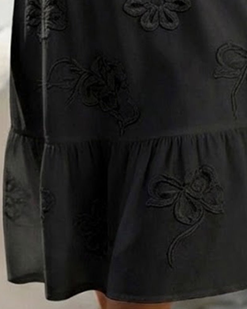 LARISA | Rochie cu mâneci bufante florală - Liora București